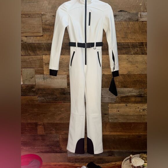 ⛄️ ZARA Ski NWT White and Black Jumpsuit SZ S - Picture 4 of 15